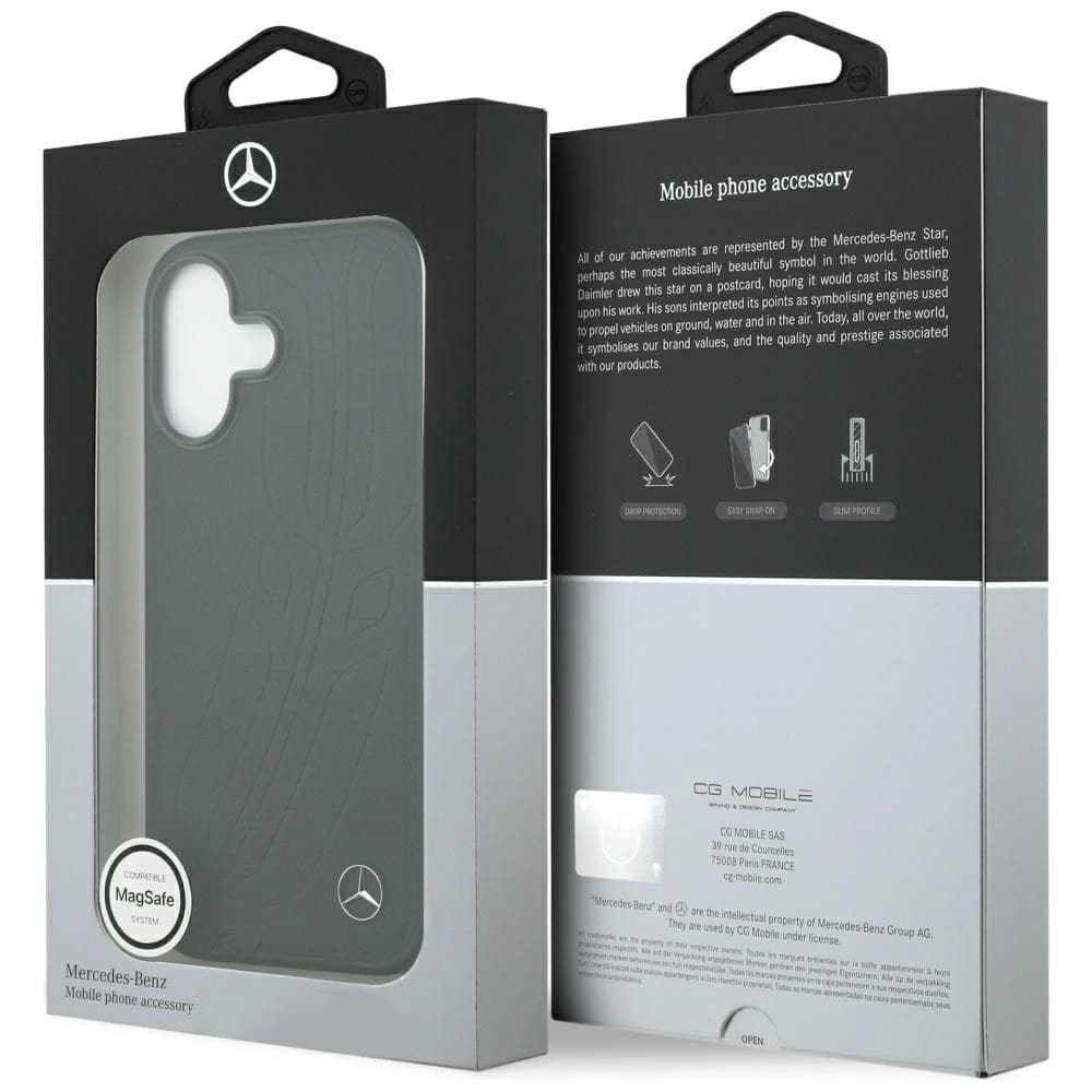 Mercedes Piele Mare Frunză Laurel MagSafe Apple iPhone 17 negru - 8