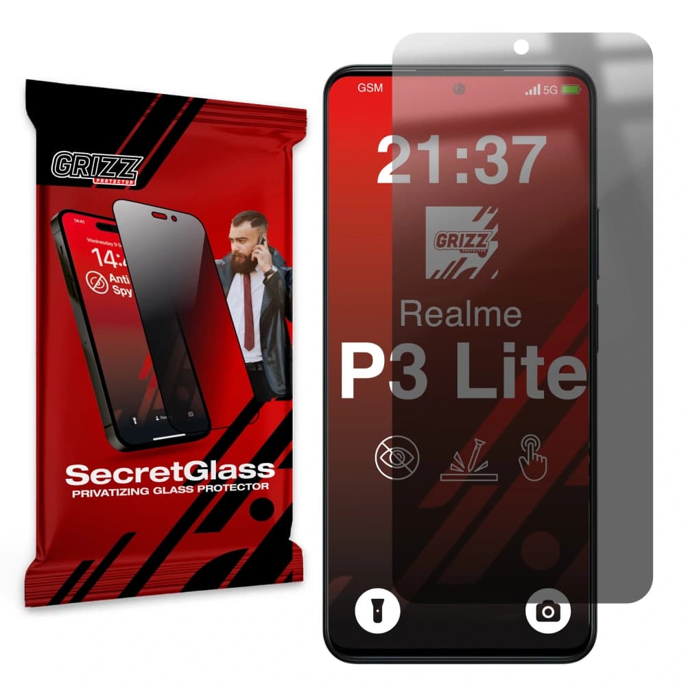 GrizzGlass Matte SecretGlass Realme P3 Lite