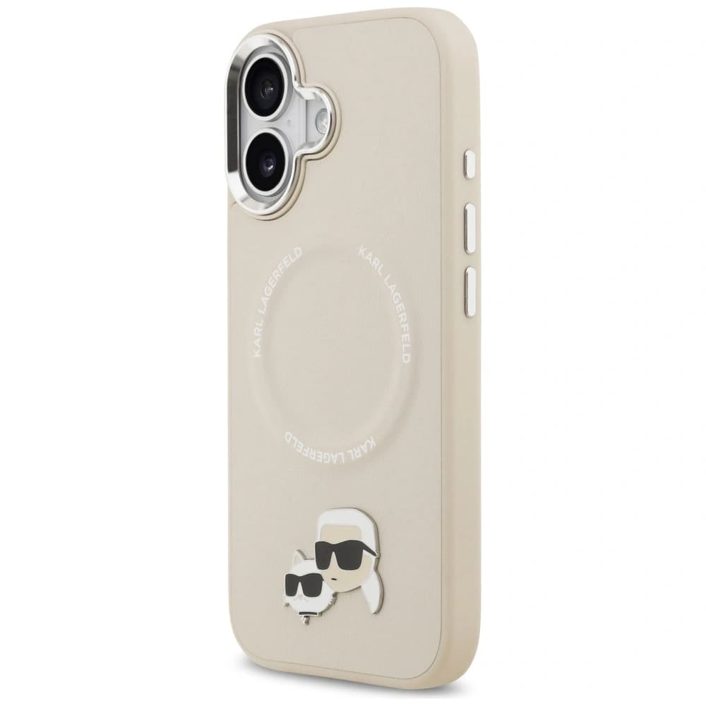 Karl Lagerfeld Karl & Choupette Pins MagSafe Apple iPhone 17 bej - 2