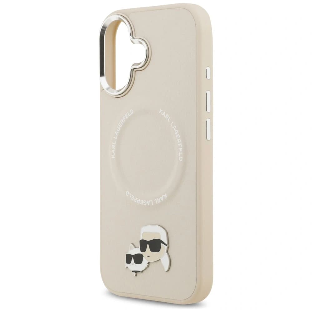 Karl Lagerfeld Karl & Choupette Pins MagSafe Apple iPhone 17 bej - 6