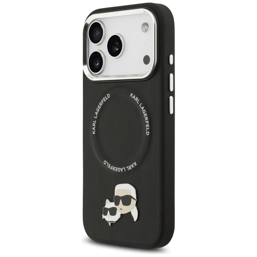 Karl Lagerfeld Karl & Choupette Pins MagSafe Apple iPhone 17 Pro Max černá - 2