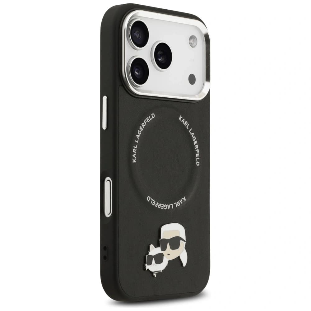 Karl Lagerfeld Karl & Choupette Pins MagSafe Apple iPhone 17 Pro Max černá - 4