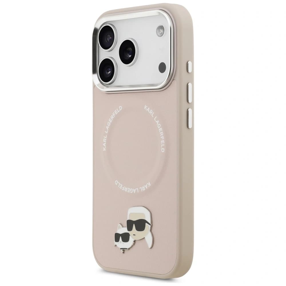 Karl Lagerfeld Karl & Choupette Pins MagSafe Apple iPhone 17 Pro růžový - 2