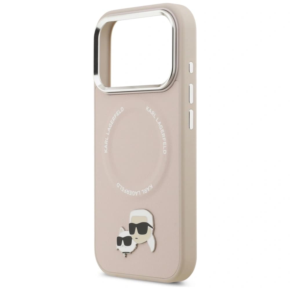 Karl Lagerfeld Karl & Choupette Pins MagSafe Apple iPhone 17 Pro růžový - 6