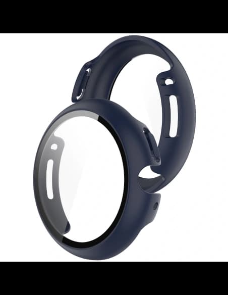 Bizon Case+Glass Watch Google Pixel Watch 4 45mm matowe navy blue