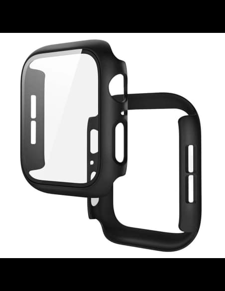 Bizon Case+Glass Hodinky Apple Watch SE 3 / SE 2 / SE / 6 / 5 / 4 40mm matná černá