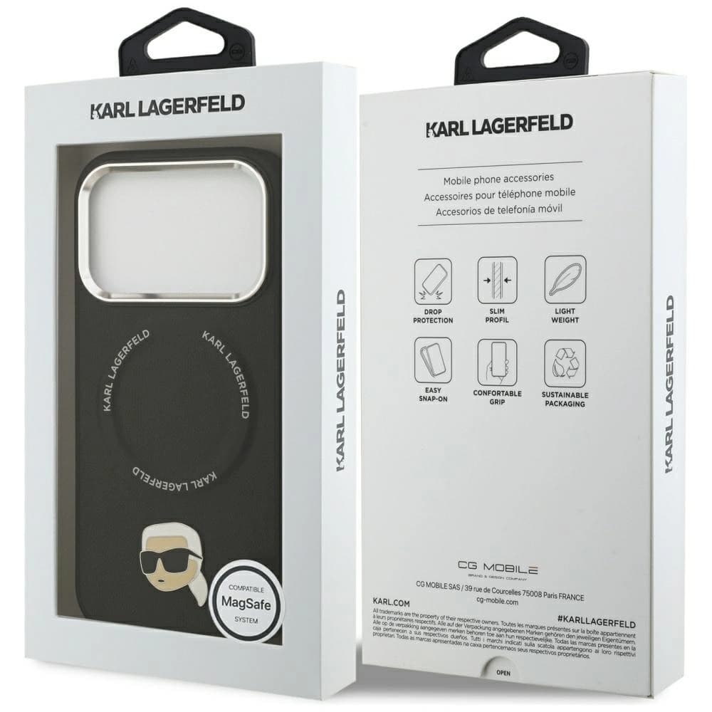 Karl Lagerfeld Karl Pin MagSafe Apple iPhone 17 Pro Max černý - 8