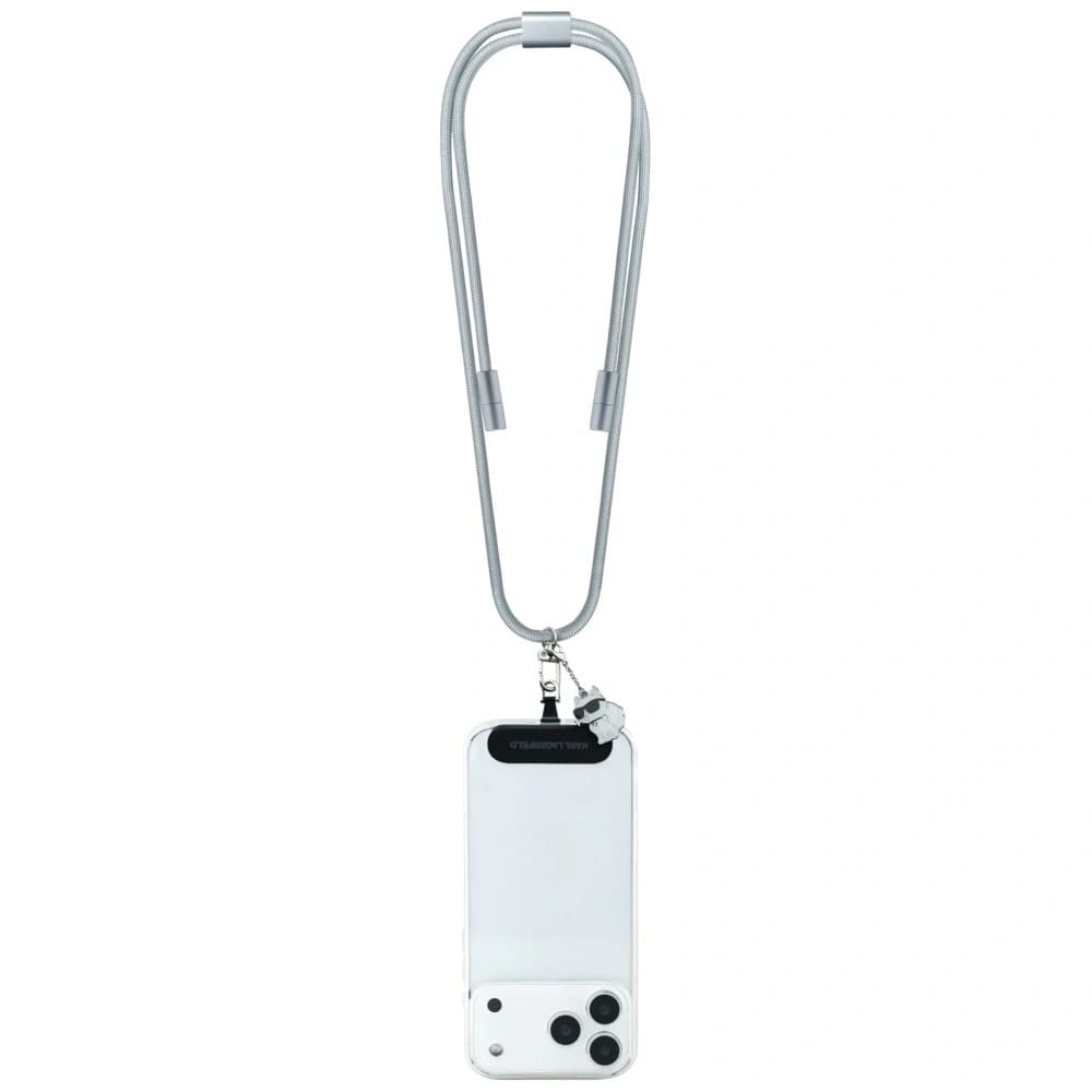 Karl Lagerfeld CBDY Choupette Charm Univerzális Kábel Póráz USB-C / USB-C szürke - 2
