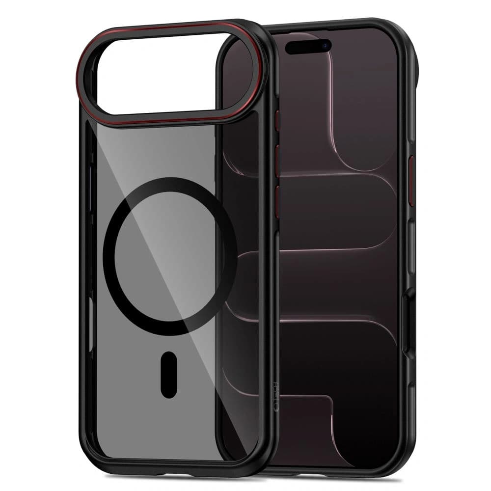 Tech-Protect MagHybrid MagSafe Apple iPhone Air Negru/roșu - 2