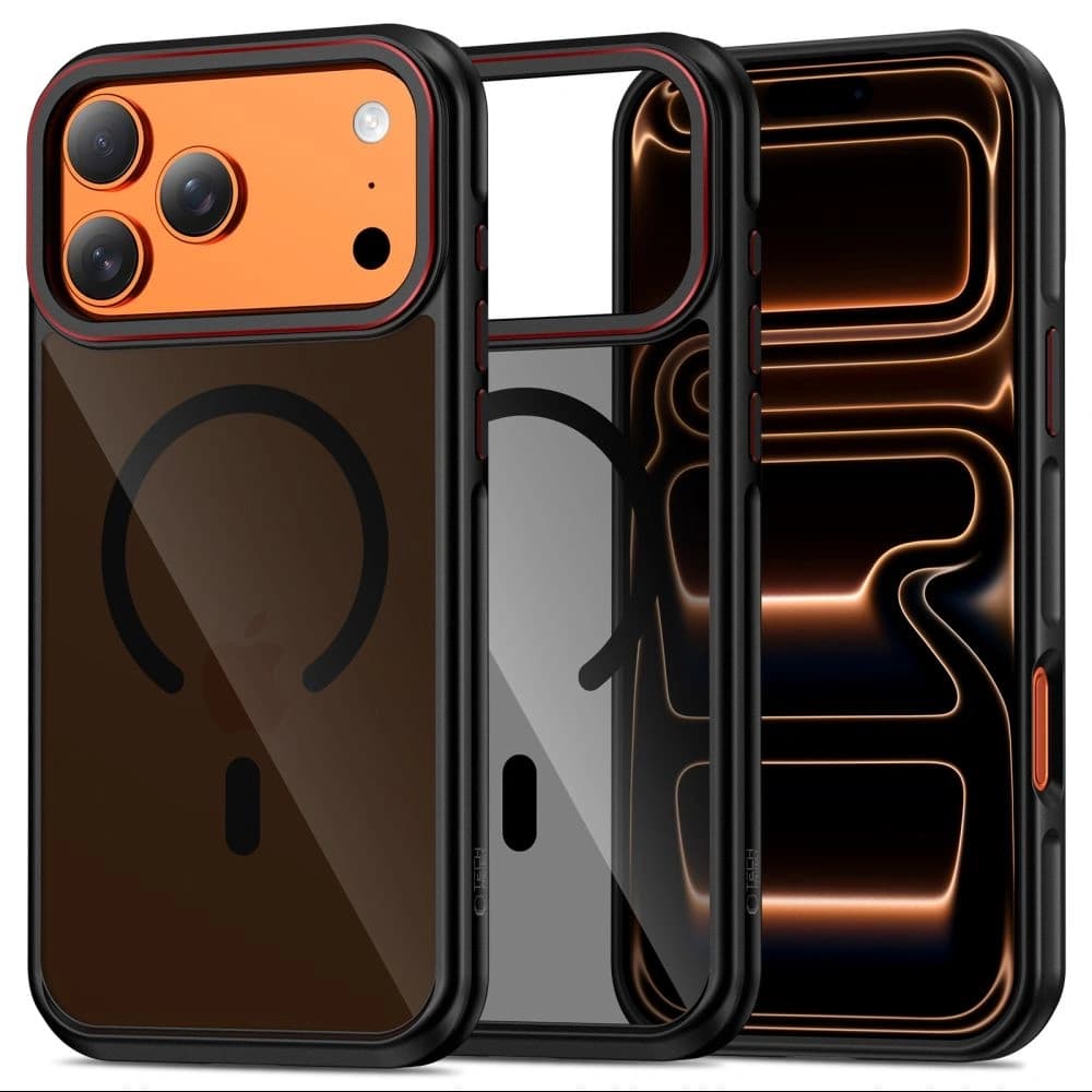 Tech-Protect MagHybrid MagSafe Apple iPhone 17 Pro Max Černá/červená - 1