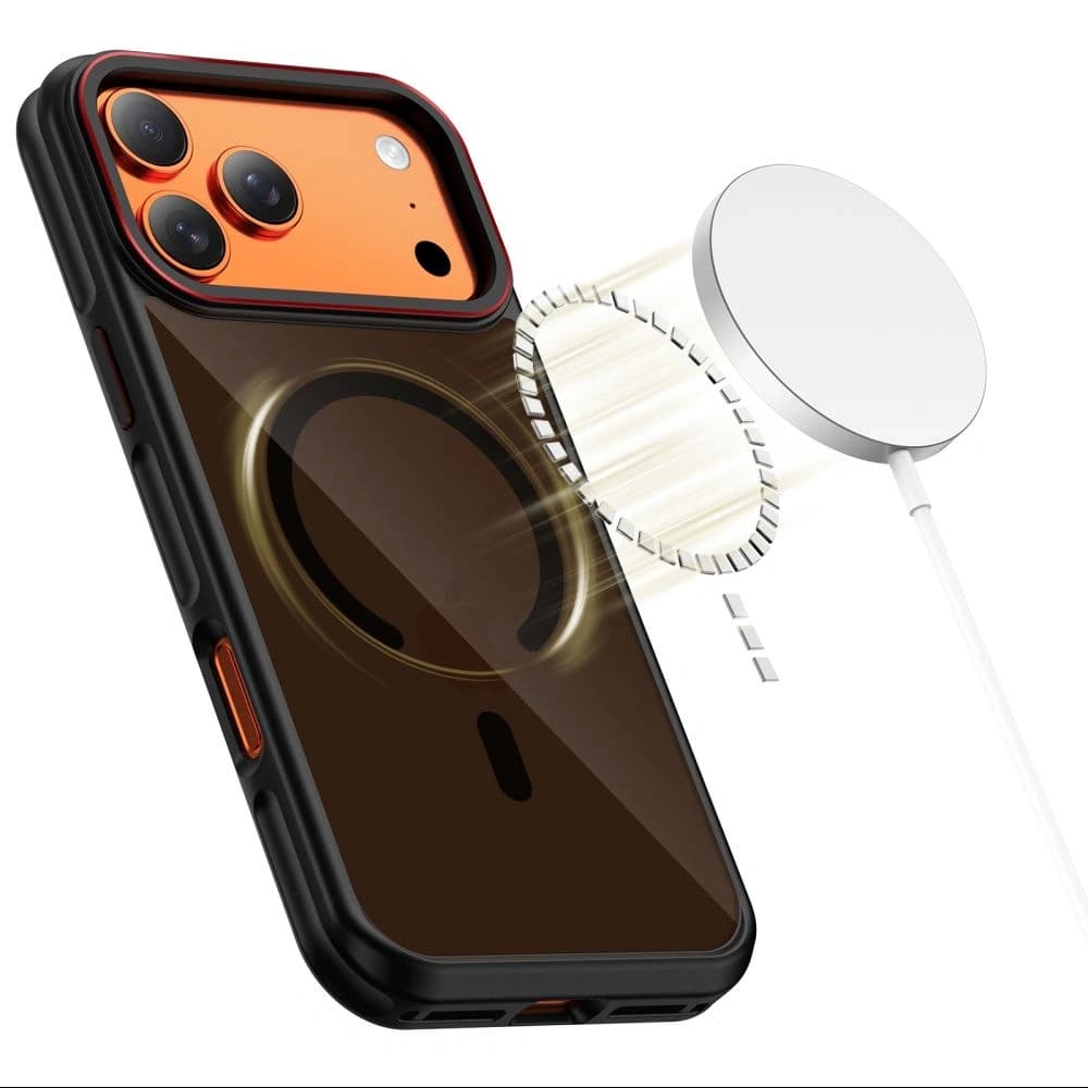 Tech-Protect MagHybrid MagSafe Apple iPhone 17 Pro Max Černá/červená - 3