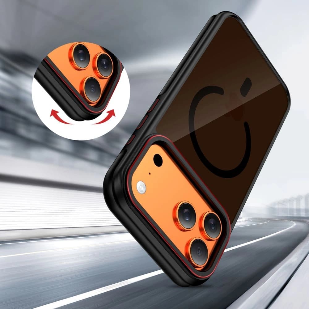 Tech-Protect MagHybrid MagSafe Apple iPhone 17 Pro Max Černá/červená - 6