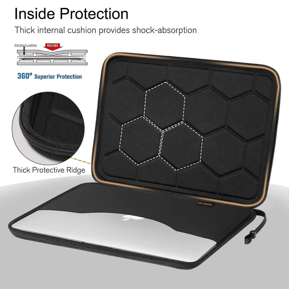 Tech-Protect Hardpouch Laptop 15-16 Černá/oranžová - 7