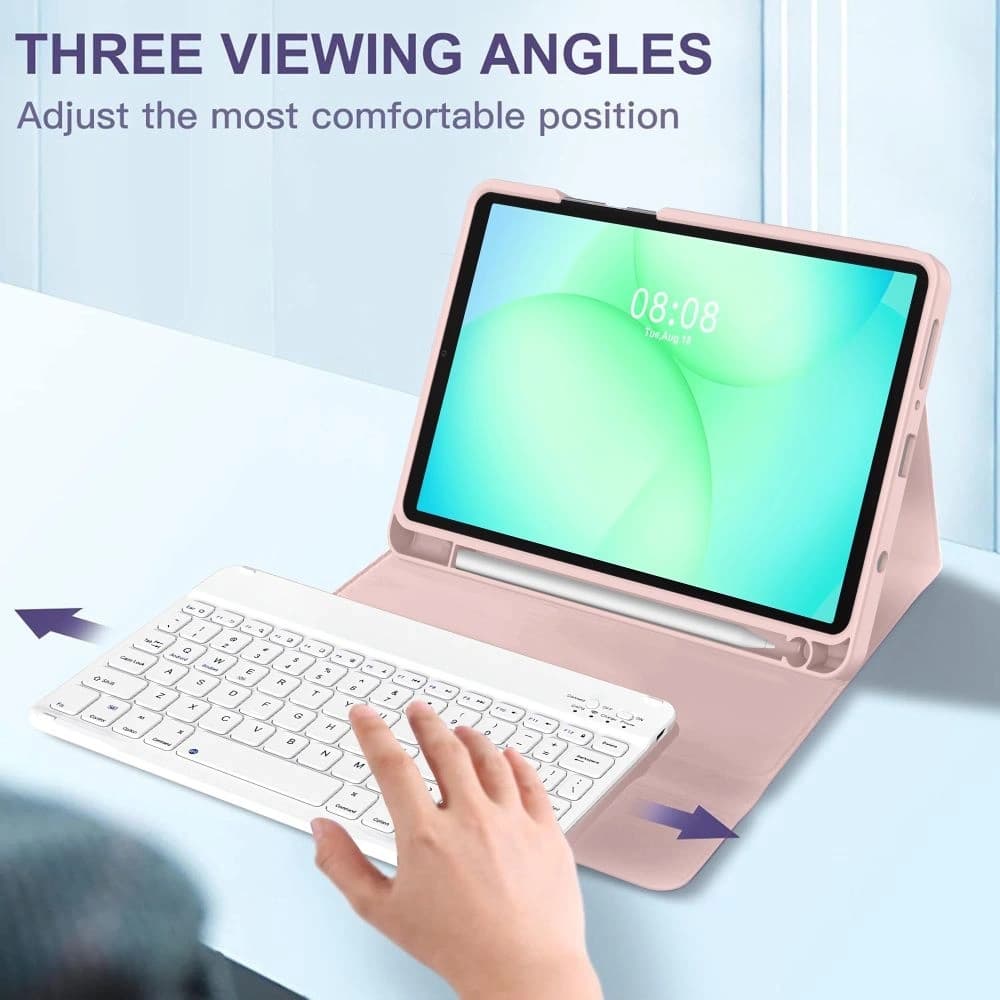 Tech-Protect Smartcase Pen + Keyboard Samsung Galaxy Tab A9 / A11 8.7 X110 / X115 / X133 / X135 Pink - 6