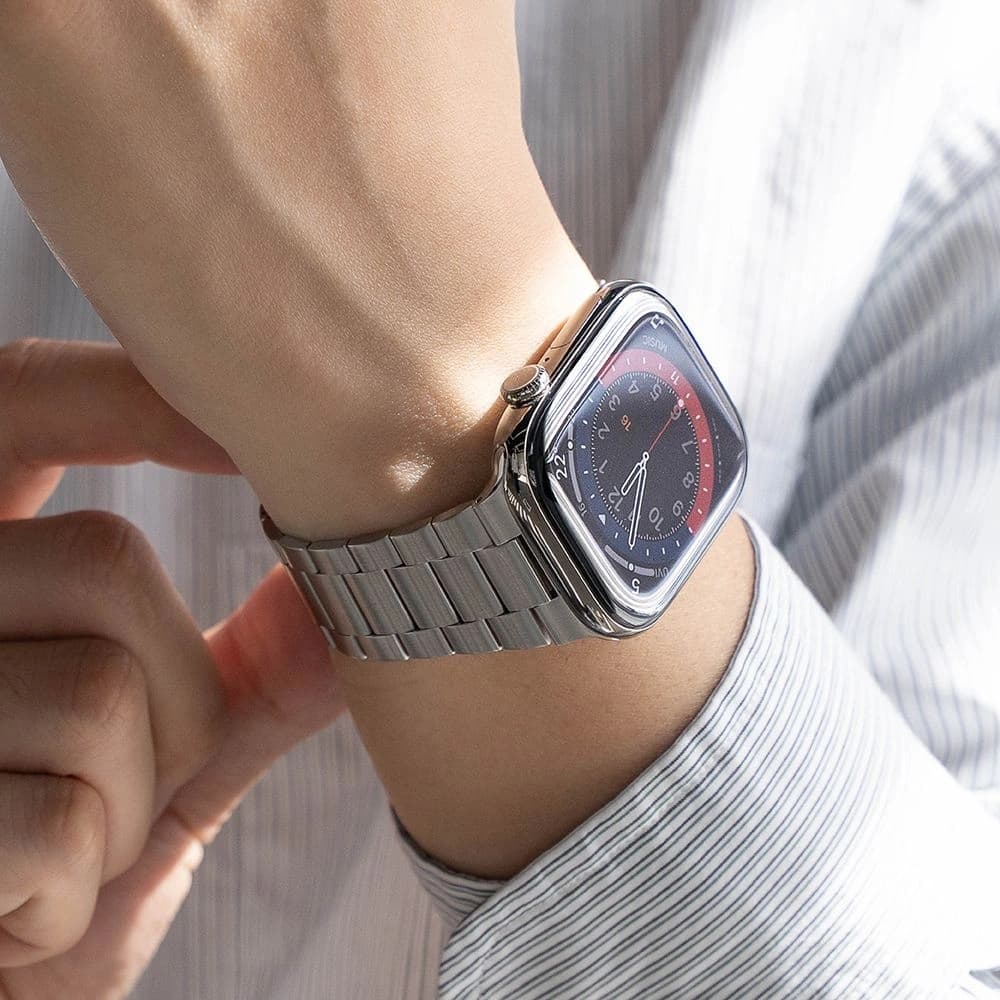 Ringke Metal One Air Apple Watch 8 / 9 / 10 / 11 / SE / Ultra 44/45/46/49mm Argintiu - 5