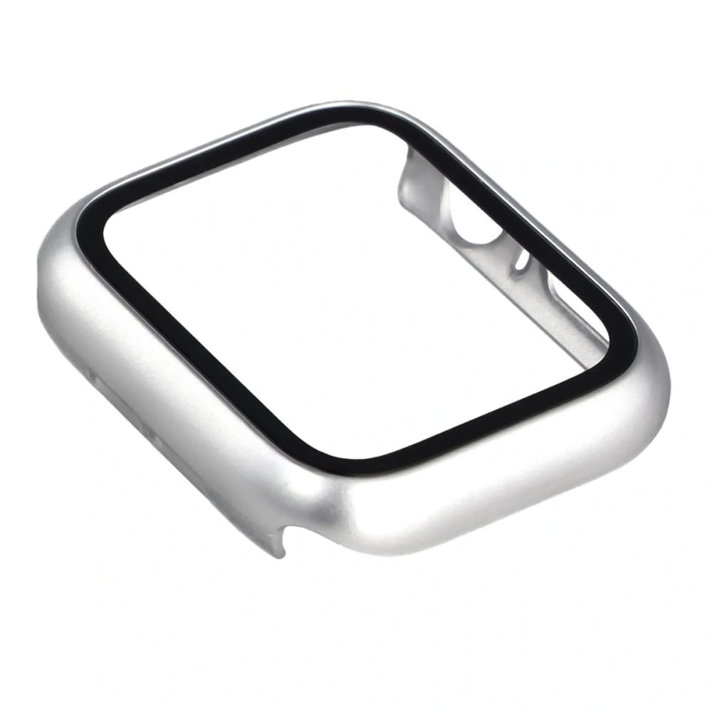 Bizon Case+Glass Hodinky Apple Watch SE 3 / SE 2 / SE / 6 / 5 / 4 44mm matný stříbrný - 7