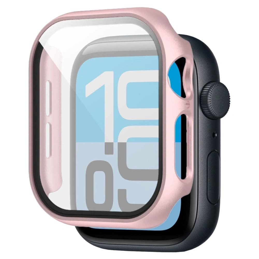 Bizon Case+Glass Hodinky Apple Watch SE 3 / SE 2 / SE / 6 / 5 / 4 44mm růžové zlato - 5