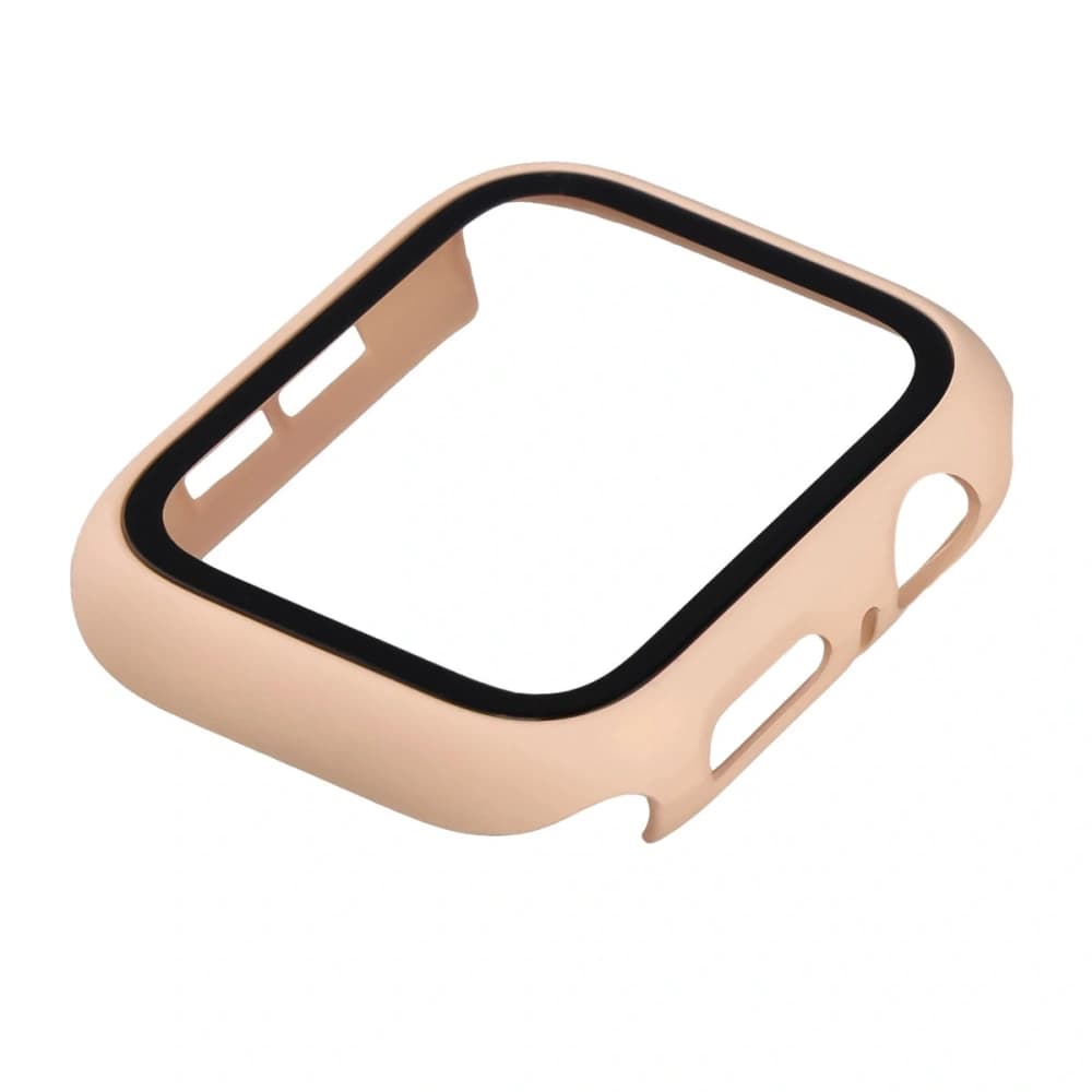 Bizon Case+Üveg Óra Apple Watch SE 3 / SE 2 / SE / 6 / 5 / 4 44mm matt rózsaszín - 6