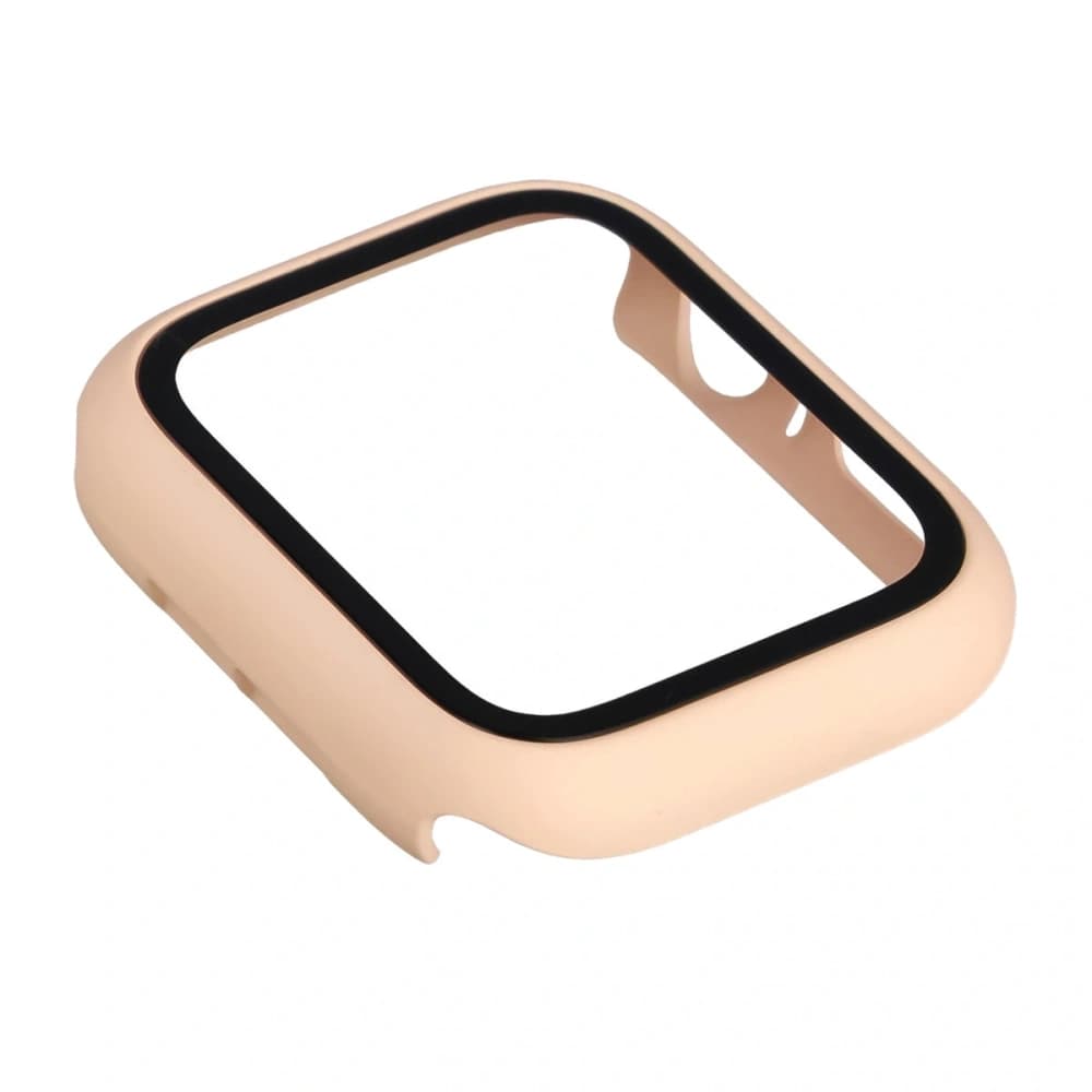 Bizon Case+Üveg Óra Apple Watch SE 3 / SE 2 / SE / 6 / 5 / 4 44mm matt rózsaszín - 7