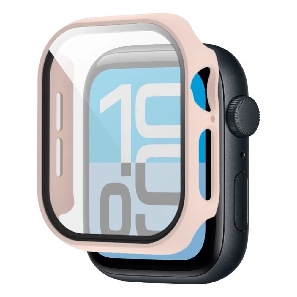 Bizon Case+Üveg Óra Apple Watch SE 3 / SE 2 / SE / 6 / 5 / 4 40mm matt rózsaszín - 5