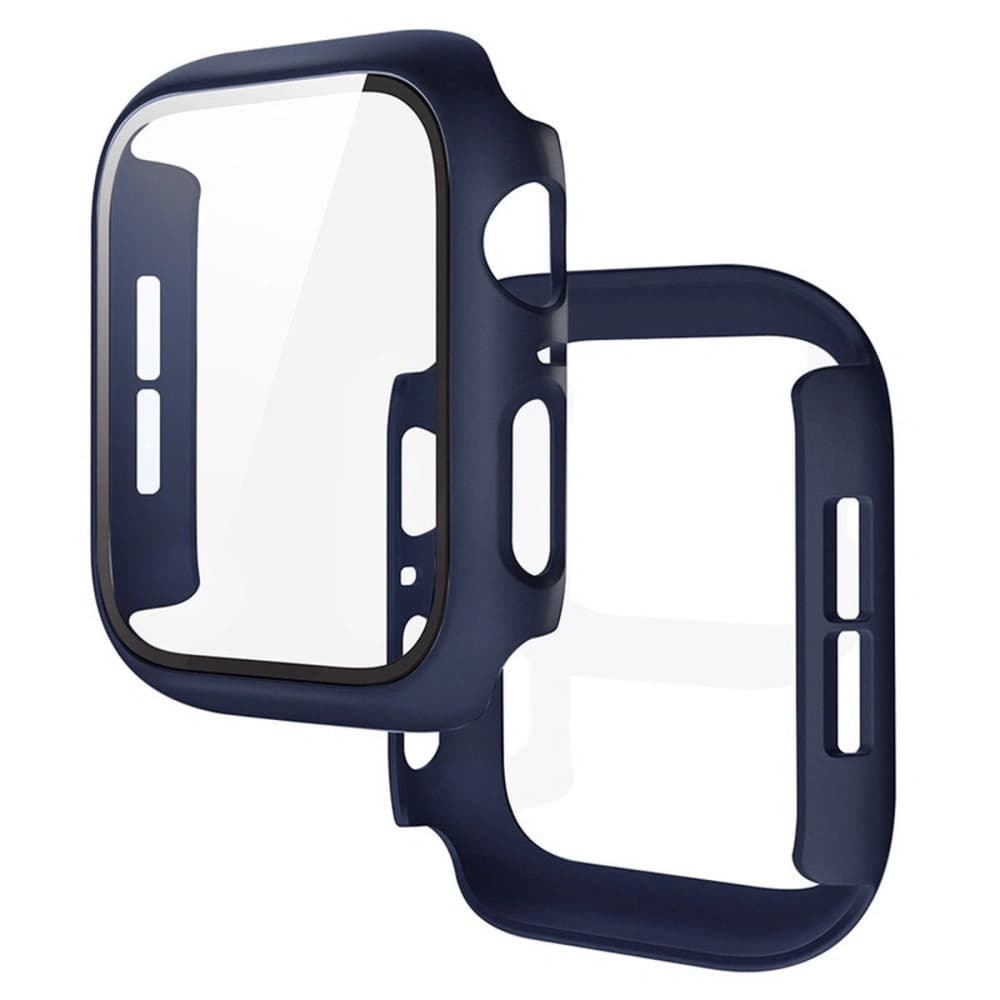 Bizon Case+Glass óra Apple Watch SE 3 / SE 2 / SE / 6 / 5 / 4 40mm matt tengerészkék