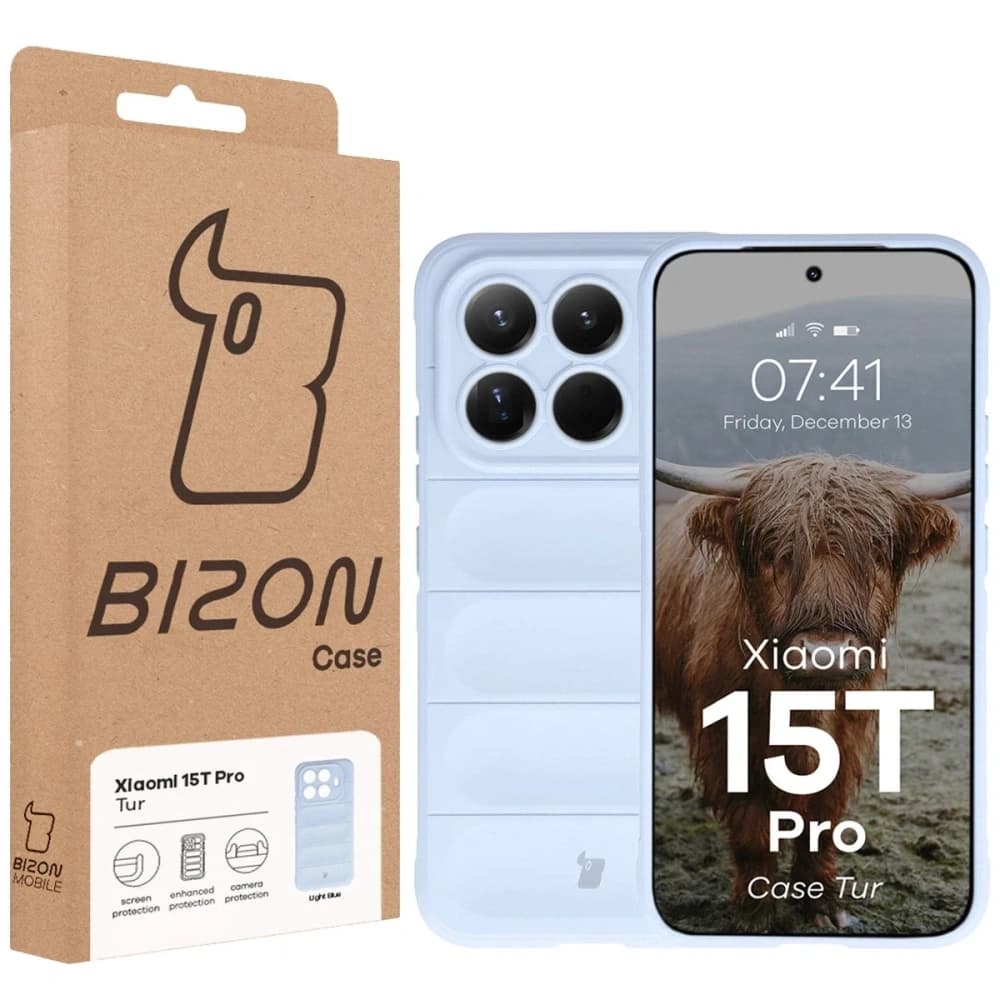 Carcasa Bizon pentru Xiaomi 15T Pro albastru deschis - 8