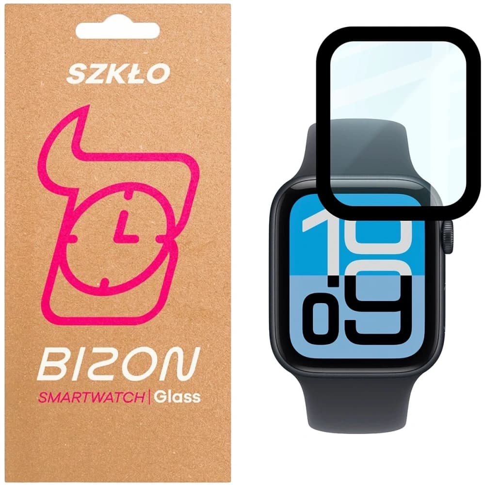 Bizon Glass Watch Edge Hybrid Apple Watch SE 3 / SE 2 / SE / 6 / 5 / 4 44mm fekete