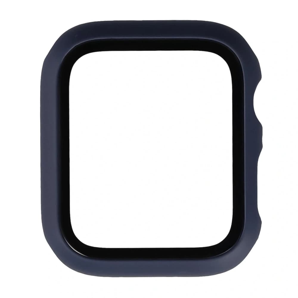 Bizon Case+Glass óra az Apple Watch SE 3 / SE 2 / SE / 6 / 5 / 4 44mm matt tengerészkék színben - 7