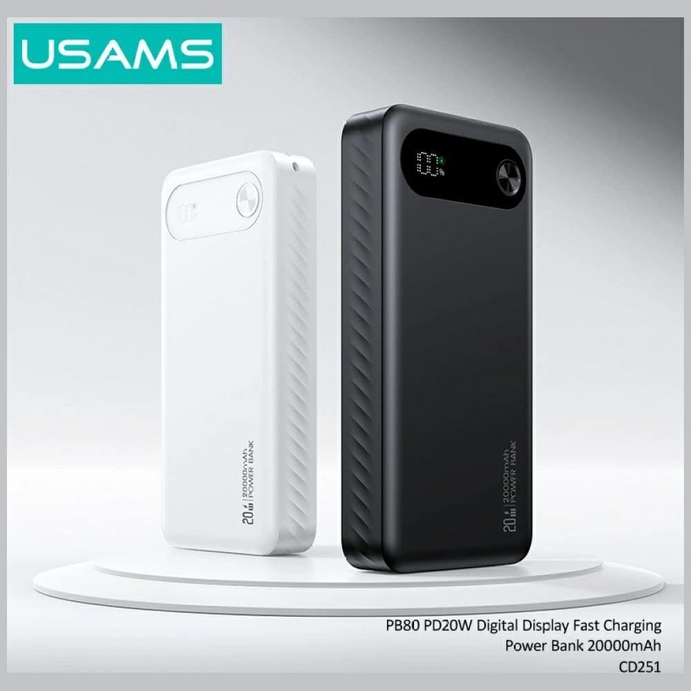 USAMS PB80 PD20W 20000mAh weiß - 2