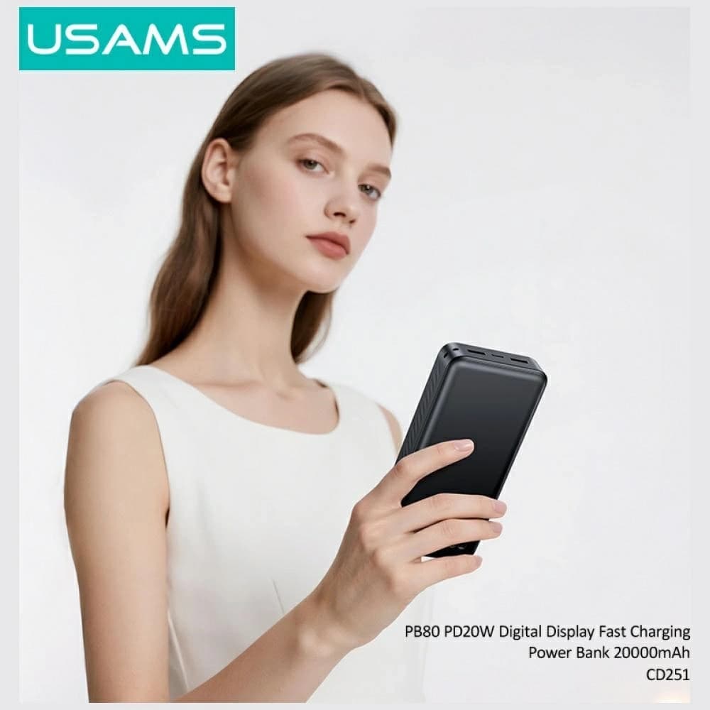 USAMS PB80 PD20W 20000mAh weiß - 4