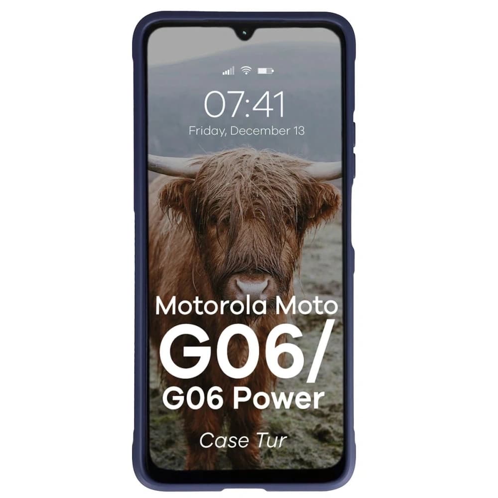 Pancerne etui Bizon Case Tur do Motorola Moto G06 4G / G06 Power 4 granatowe - 5