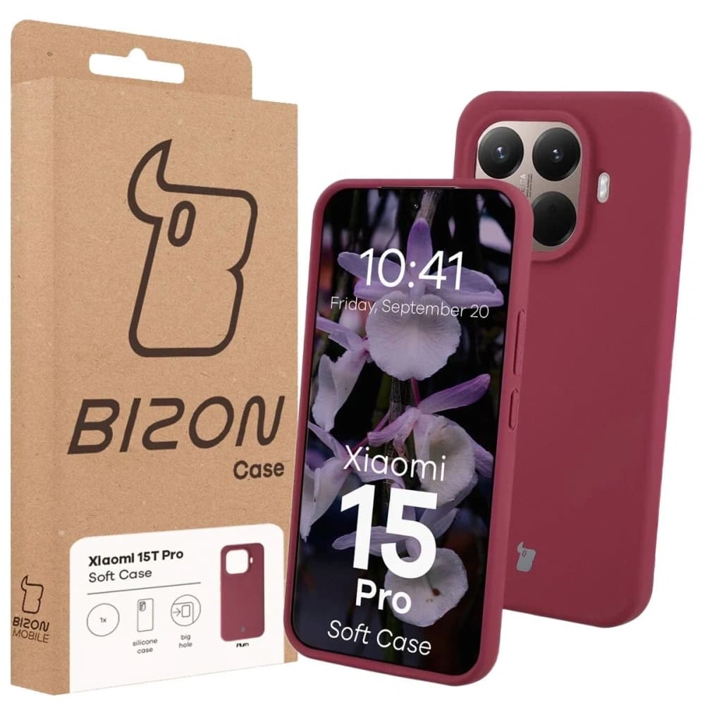 Etui din silicon Bizon Soft Case pentru Xiaomi 15T Pro violet închis - 7