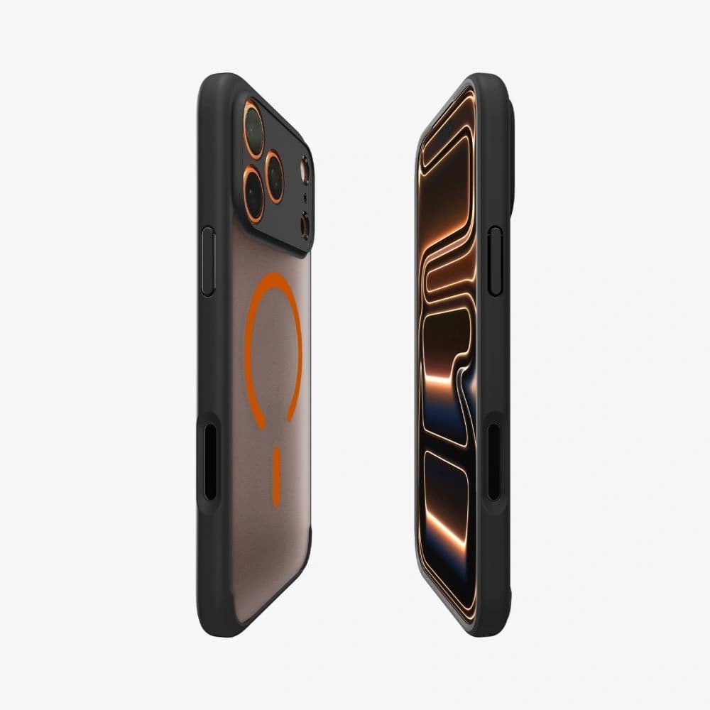 Spigen Ultra Hybrid Mag MagSafe Apple iPhone 17 Pro Max Frost Black/oranžová - 6