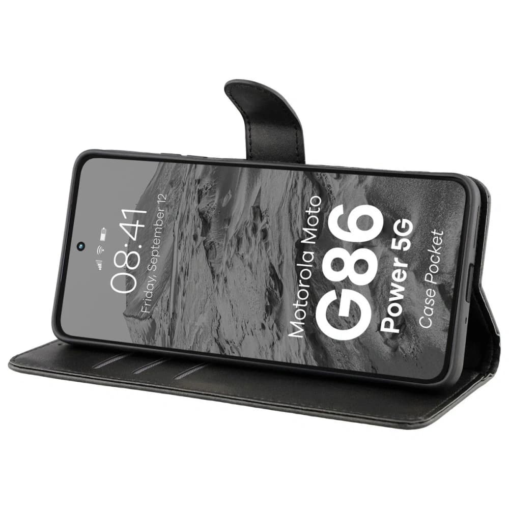 Bizon Case Pocket Motorola Moto G86 Power 5G schwarz - 5