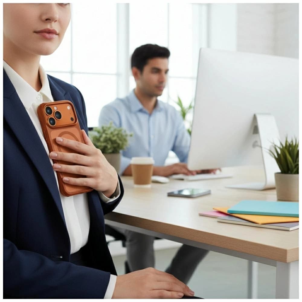 UNIQ Veren Apple iPhone 17 Pro Max MagClick Nabíjení oranžový - 3