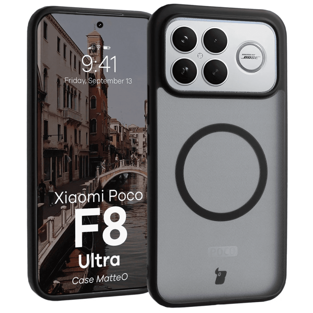 Bizon Case MatteO Magnetic Xiaomi POCO F8 Ultra negru fumuriu