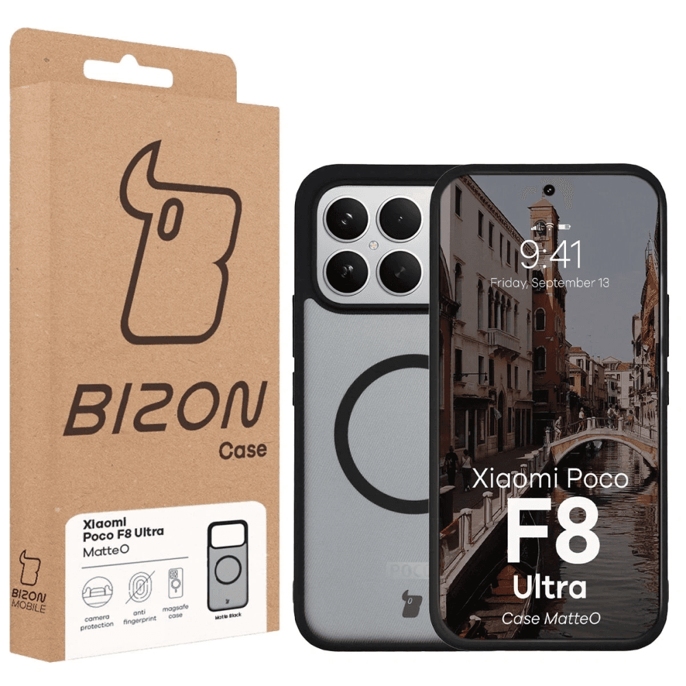 Bizon Case MatteO Magnetic Xiaomi POCO F8 Ultra negru fumuriu
- 7