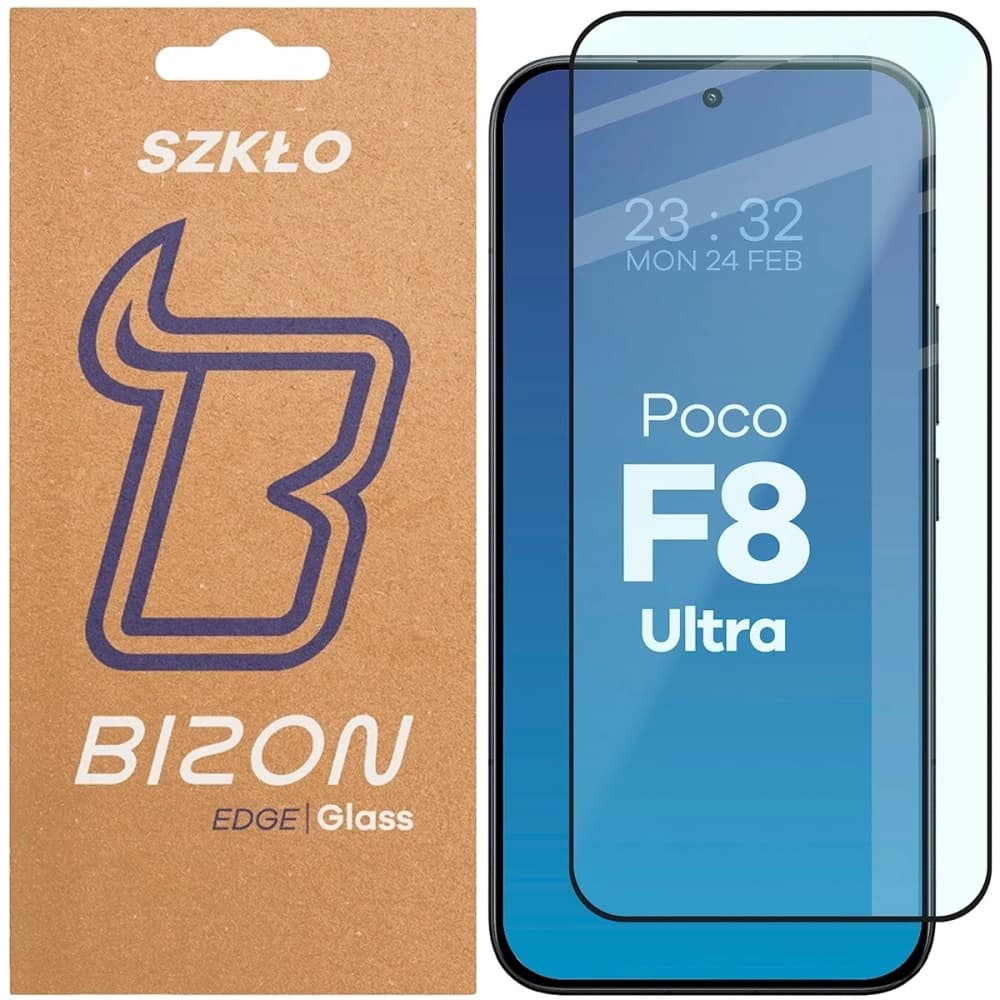 Bizon Glass Edge 2 Xiaomi POCO F8 Ultra fekete keret
