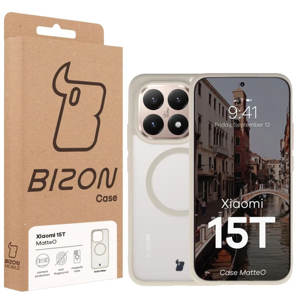 Bizon Case MatteO mágneses Xiaomi 15T füstös bézs
- 7
