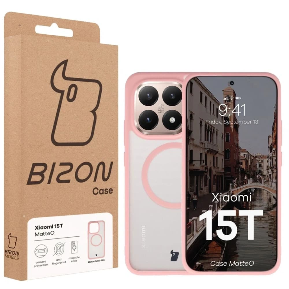 Bizon Case MatteO mágneses Xiaomi 15T füstös világos rózsaszín
- 7