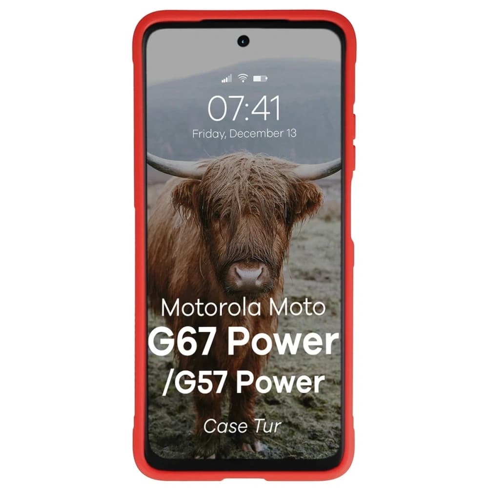 Bizon Case Tur Motorola Moto G57 Power / G67 Power red - 5