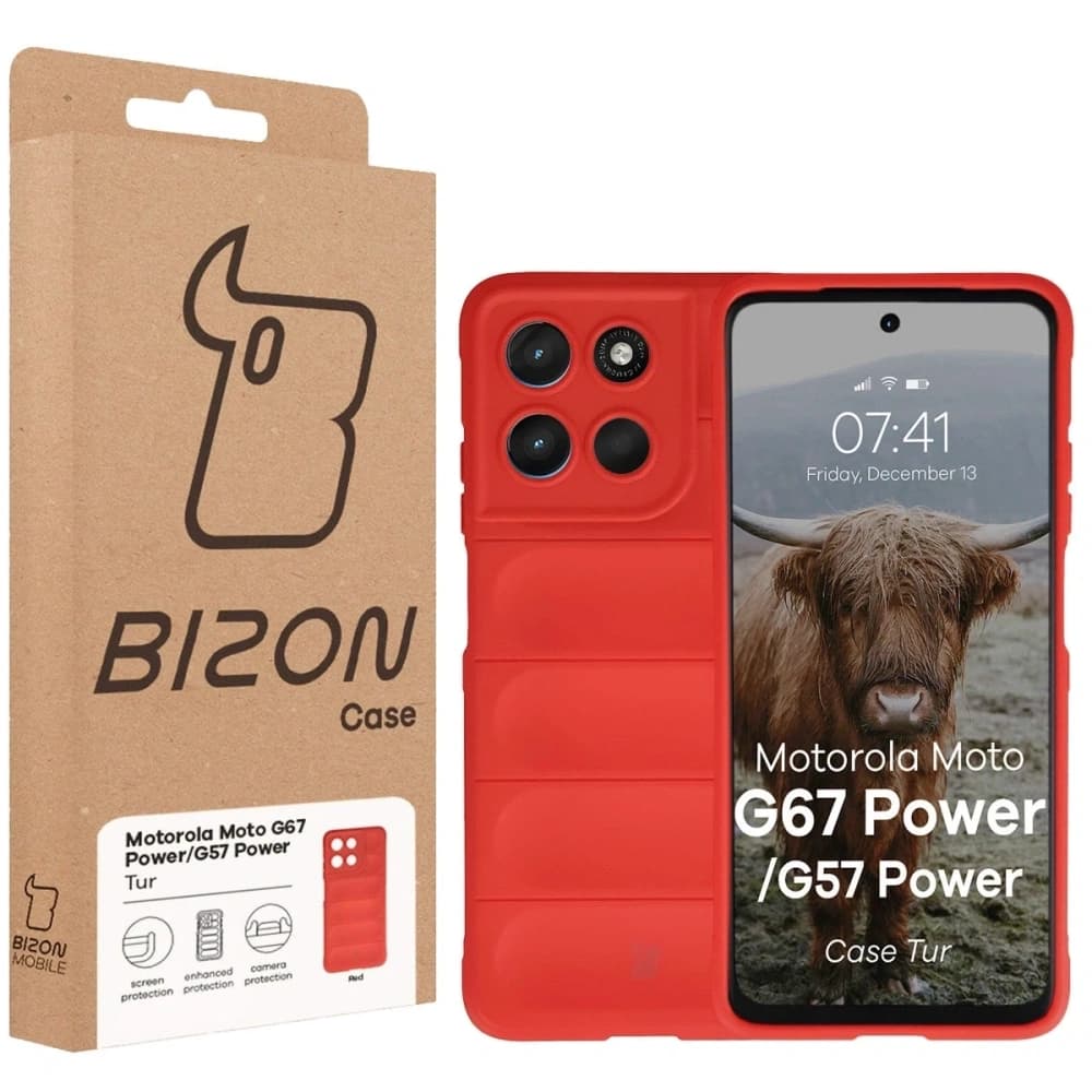 Bizon Case Tur Motorola Moto G57 Power / G67 Power red - 8