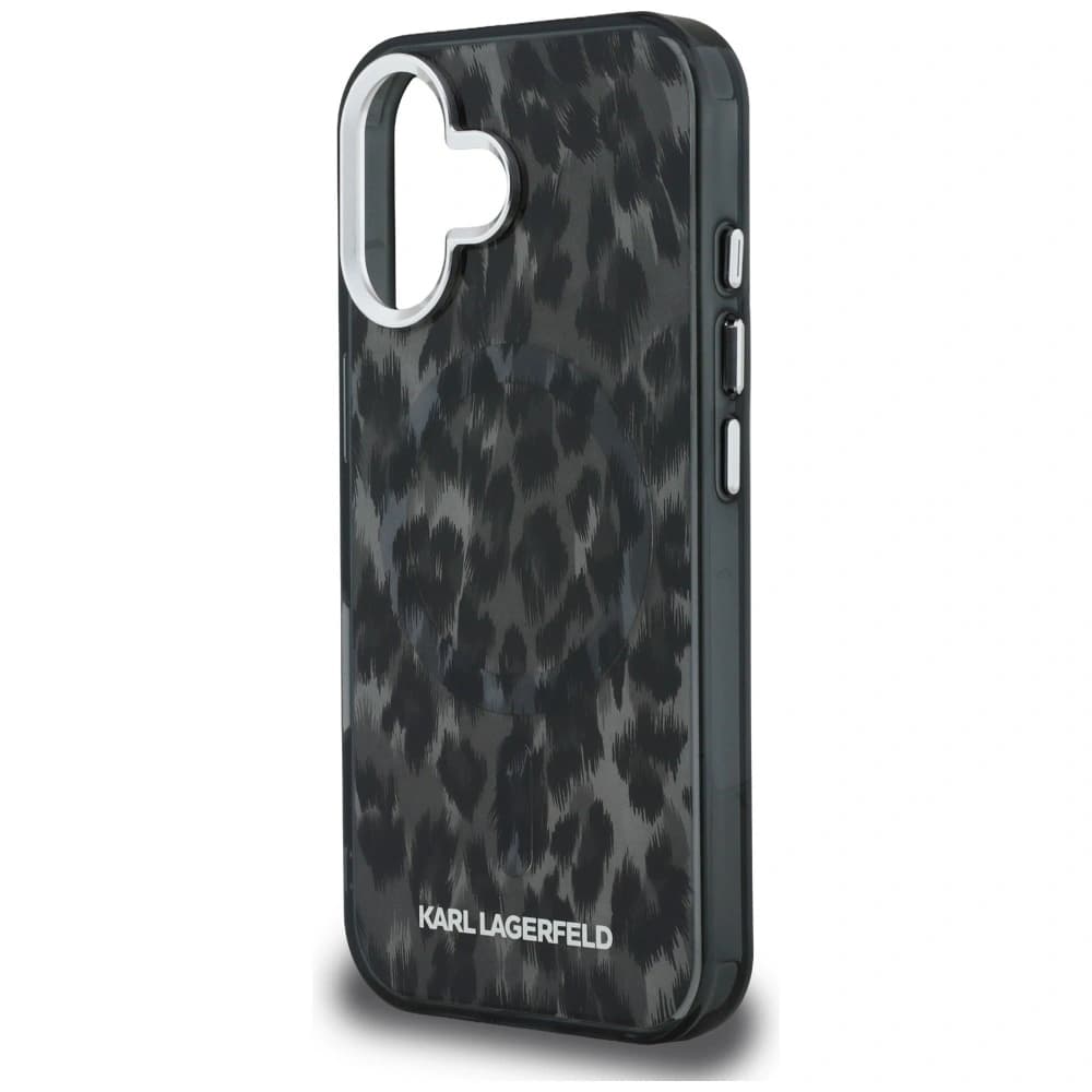 Karl Lagerfeld IML Leopard Pattern MagSafe Apple iPhone 16 black - 6