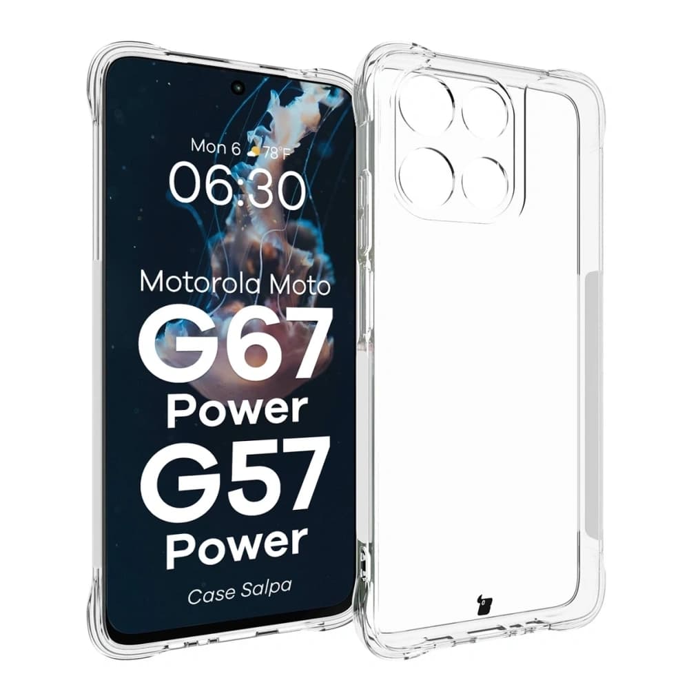 Bizon Case Salpa Motorola Moto G57 Power / G67 Power čirý
