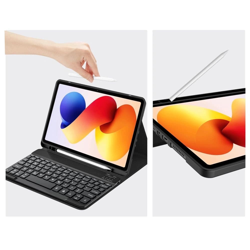 Tech-Protect SmartCase Stift + Tastatur Xiaomi Poco Pad M1 / Redmi Pad 2 Pro 12.1 Schwarz
- 3
