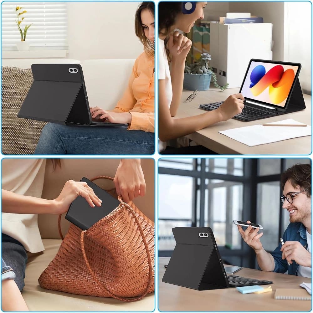 Tech-Protect SmartCase Stift + Tastatur Xiaomi Poco Pad M1 / Redmi Pad 2 Pro 12.1 Schwarz
- 7