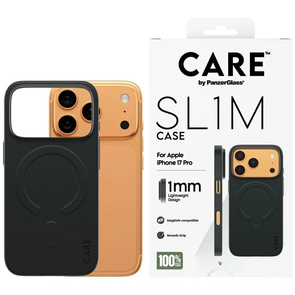 CARE by PanzerGlass SL1M MagSafe Apple iPhone 17 Pro negru