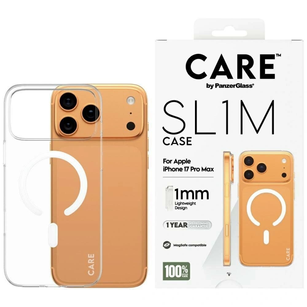 CARE by PanzerGlass SL1M MagSafe Apple iPhone 17 Pro Max čirý