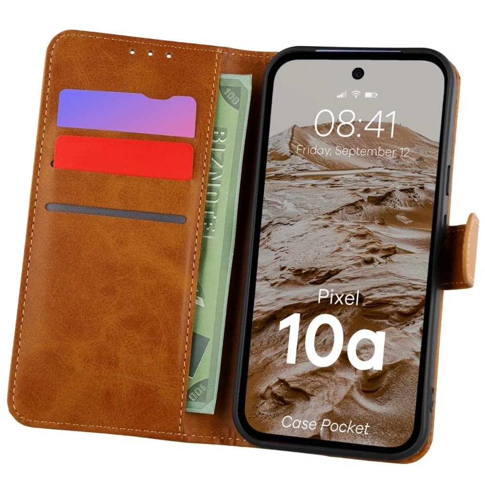 Bizon Case Pocket Google Pixel 10a barna