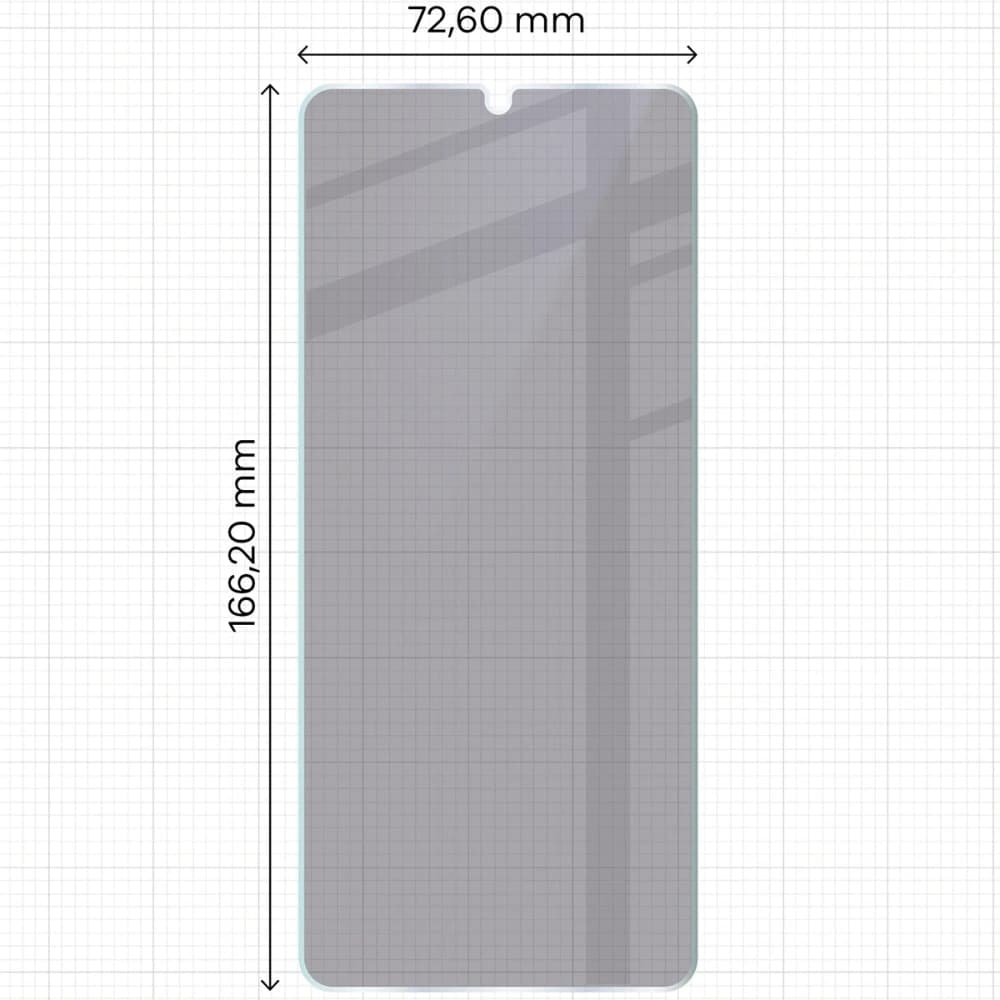 Prywatyzujące szkło hybrydowe Bizon Glass Mule Shadow do Xiaomi Redmi 14C 4G / 5G matowe - 2